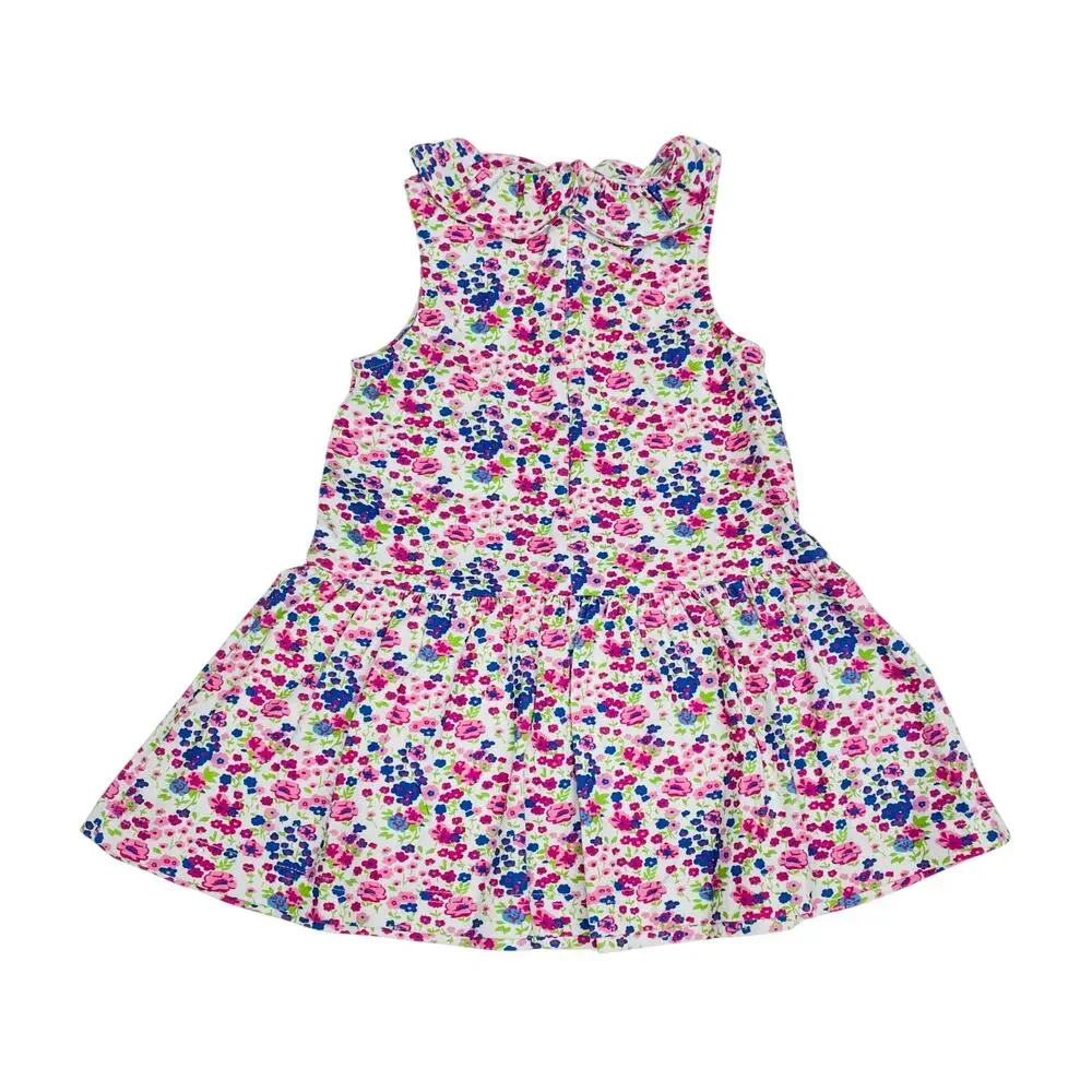 NWT Florence Eiseman 6X Floral Knit Dress with Applique Flowers
